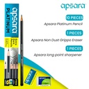 Apsara Platinum Pencils (Pack of 10)