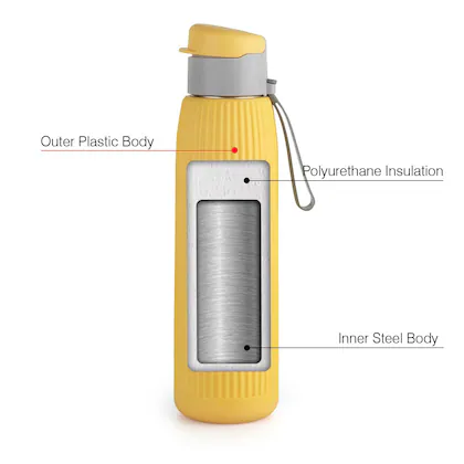 Cello Puro Steel-X Volvo Water Bottle 900ml