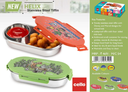 Cello Helix Insulated Kids Lunch Box (Stainless Steel Tiffin)