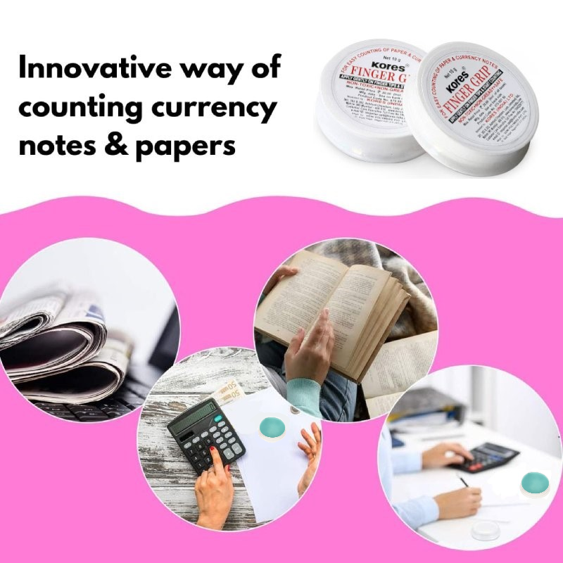 Kores Finger Grip 10 gms (For Paper & Note Counting) | SHRI LALSHAH ...