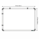 White & Green Board 2x1.5 Feet Non Magnetic Double Sided Board