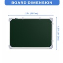 White & Green Board 2x1.5 Feet Non Magnetic Double Sided Board
