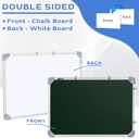 White & Green Board 2x1.5 Feet Non Magnetic Double Sided Board