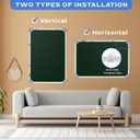 White & Green Board 2x1.5 Feet Non Magnetic Double Sided Board