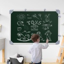 White & Green Board 2x1.5 Feet Non Magnetic Double Sided Board