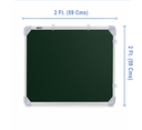 White & Green Board 2x2 Feet Non Magnetic Double Sided Board 