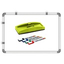 White & Green Board 2x3 Feet Non Magnetic Double Sided Board