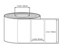 Direct Thermal Barcode Label Roll 4x2 Inch (100mmx50mm / 1up) 800 Label