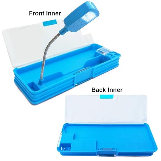 China Magnetic Stylish Pencil Box with Light Compass
