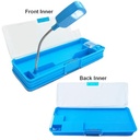 China Magnetic Stylish Pencil Box with Light Compass