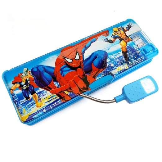 China Magnetic Stylish Pencil Box with Light Compass