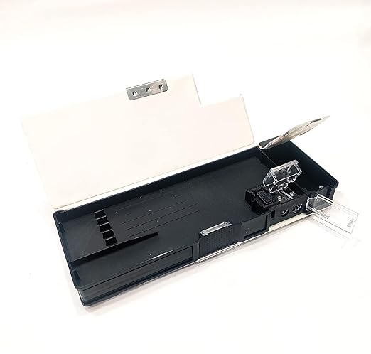 China Multipurpose Magnetic Stylish Pencil Box with Side Khanu Compass