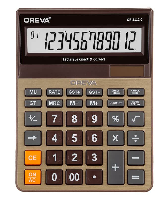 Oreva GST Calculator ORC-2112 C Large Display (12 Digit)