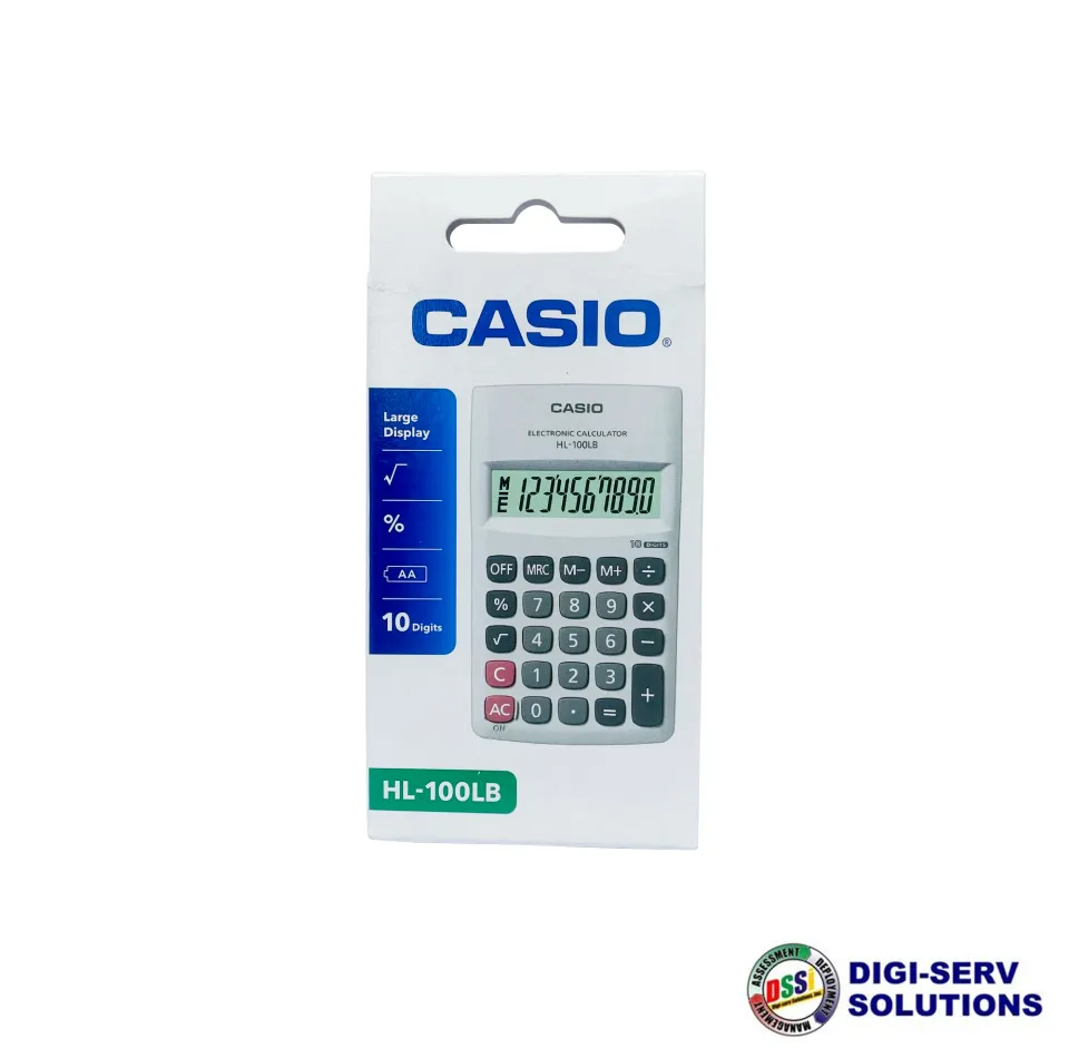 Casio Mini Pocket Calculator HL-100LB (8 Digits)