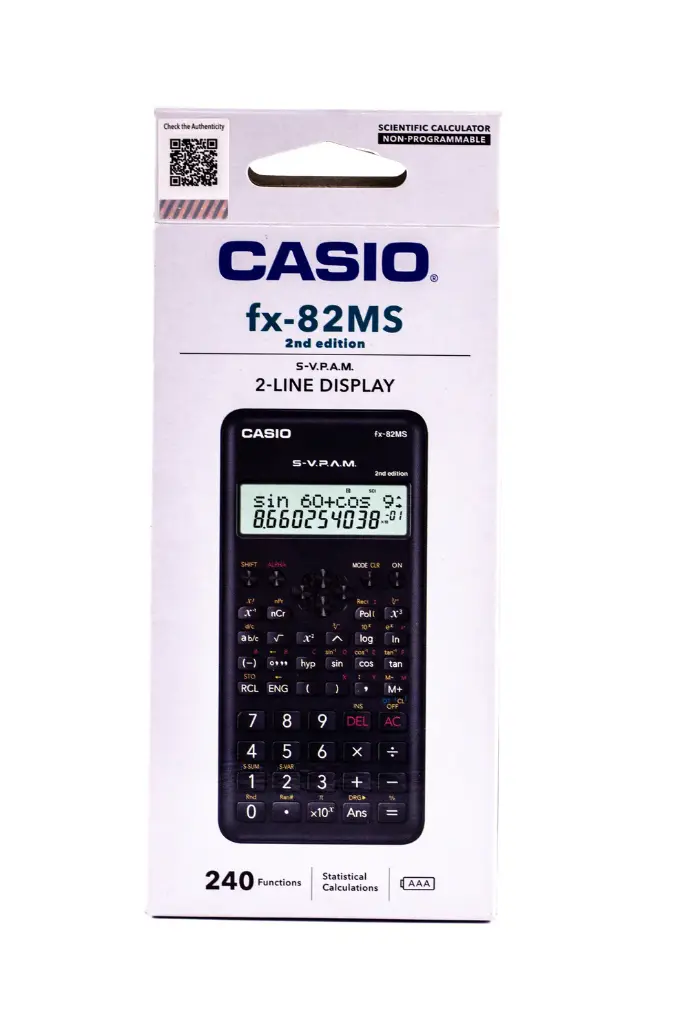 Casio Scientific Calculator FX-82MS (240 Function)