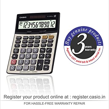 Casio DJ-220D Plus Premium Desktop Calculator Extra Large Display (12 Digits)