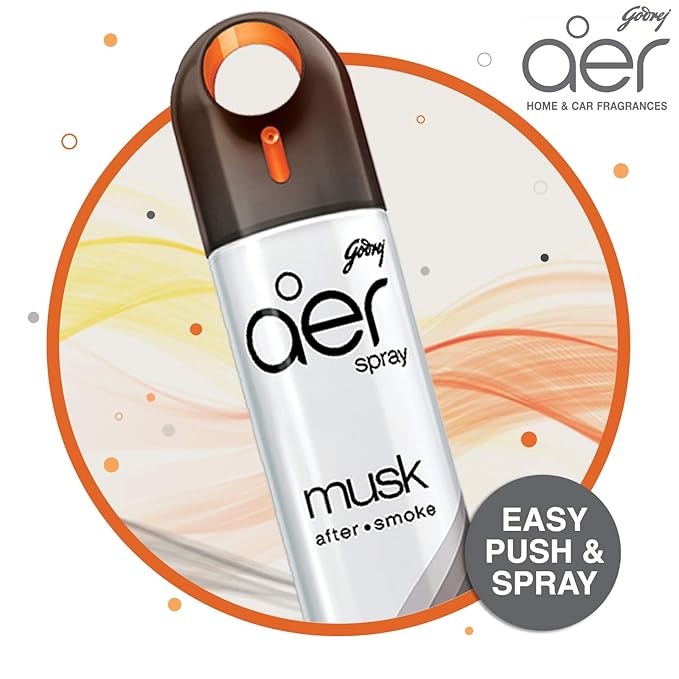 Godrej aer Spray Room Freshener Flavour: Musk After Smoke