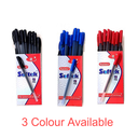 Saino Softek Use & Throw Ball Pen Blue Colour (Pack Of 20)