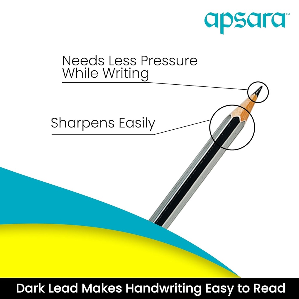 Apsara Platinum Extra Dark Pencils (Pack of 10)