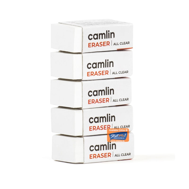 Camlin Dust Free Eraser Small Size  (Pack Of 20)