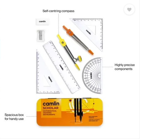 Camlin Scholar Geometry Compass Box