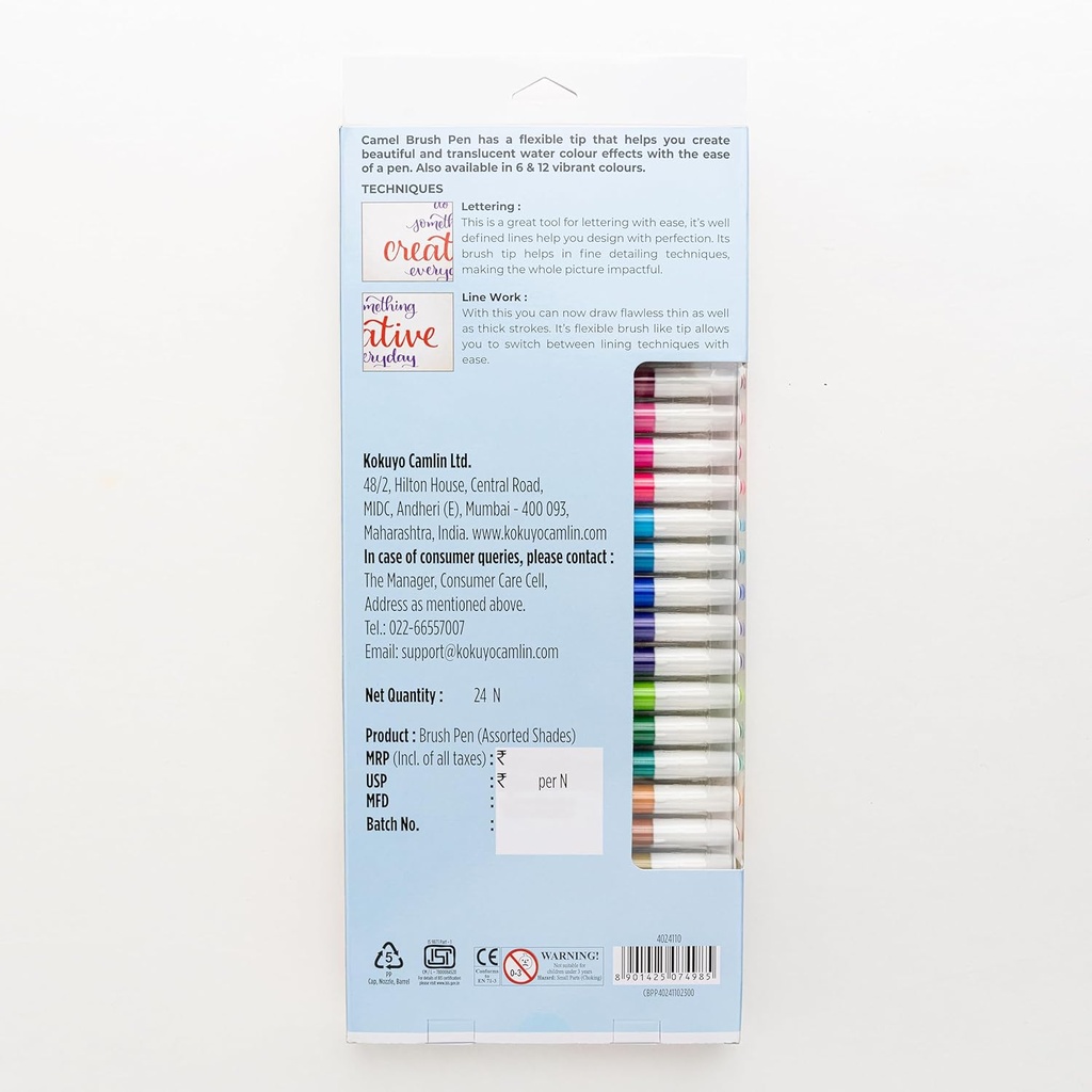 Camel Brush Pens 24 Shades