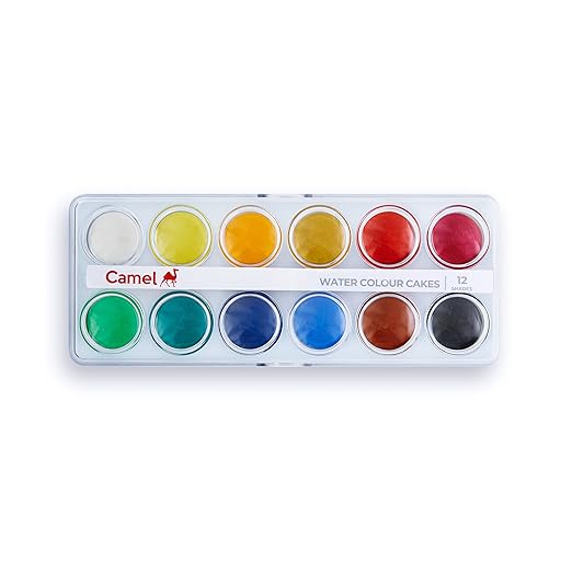 Camel Water Colour Cakes 12 Shades