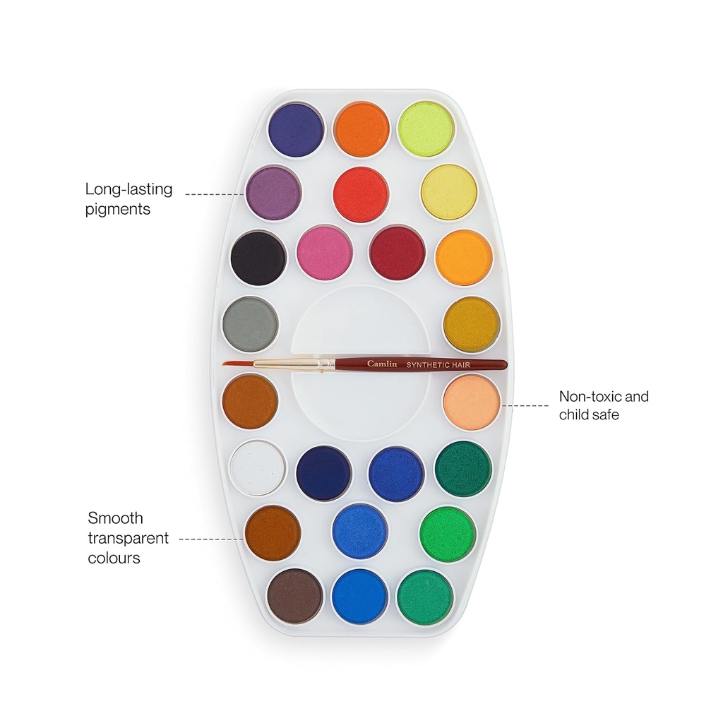 Camel Water Colour Cakes 24 Shades