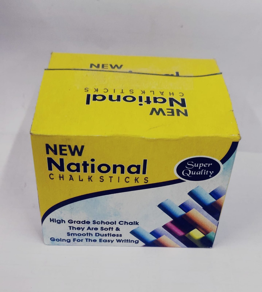 National Dustless Colour Chalk (Pack Of 50)