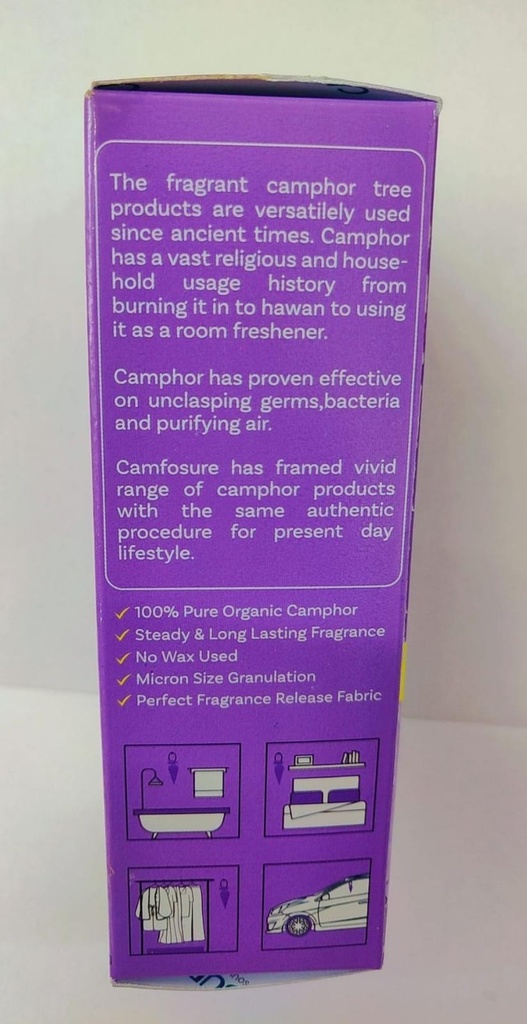 Camfosure Lavender Camphor Cone (Air Freshener & Mosquito Repellent)