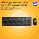 HP KM120 Wired Keyboard & Mouse Combo Pack
