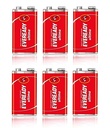 Eveready Red 9 Volt 1216 Heavy Duty Battery (Pack Of 6)