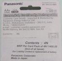 Panasonic Rechargeable Battery Cell AA  (Pack Of 04)