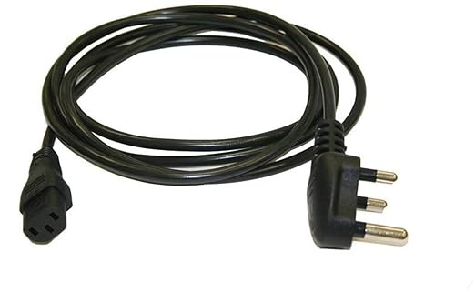 Power Cable (1.5 Meter)  For PC/ Desktop Computer/ Monitor/ SMPS/ TV/ Printer/ Power Supply