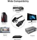 Power Cable (1.5 Meter)  For PC/ Desktop Computer/ Monitor/ SMPS/ TV/ Printer/ Power Supply