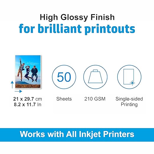 Oddy Photo Paper A4 210 Gsm (Pack of 50)