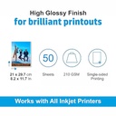 Oddy Photo Paper A4 210 Gsm (Pack of 50)