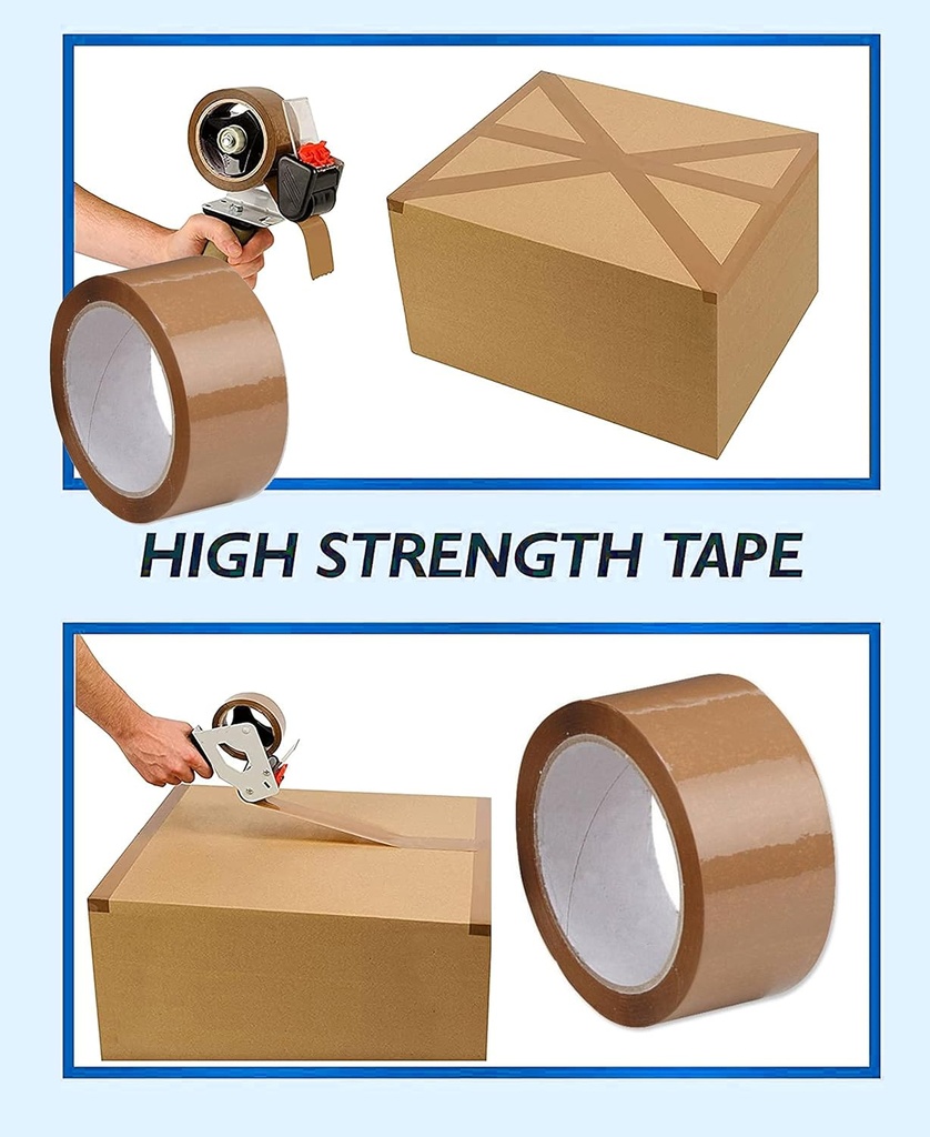 Redking Brown Cello Tape 2 Inch 48mm x 36mtr (Pack of 6)
