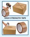 Redking Brown Cello Tape 2 Inch 48mm x 36mtr (Pack of 6)