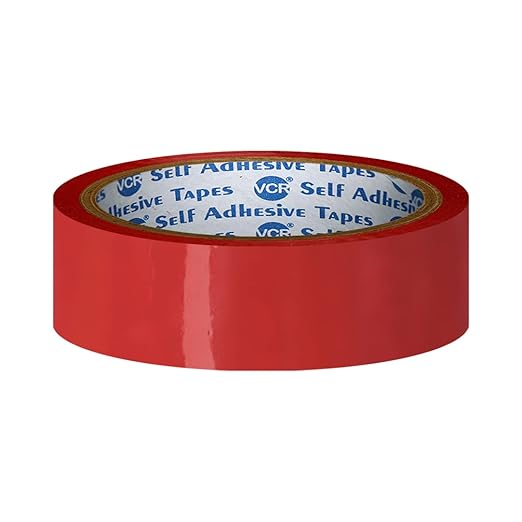 Redking Colour Tape 1 Inch 24mm x 35mtr Red Colour (Pack of 12)