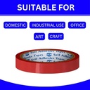 Redking Colour Tape 1 Inch 24mm x 35mtr Red Colour (Pack of 12)