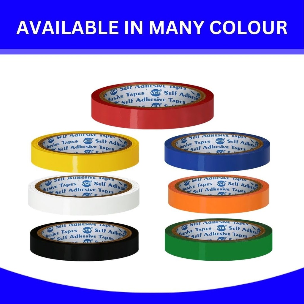 Redking Colour Tape 1 Inch 24mm x 35mtr Red Colour (Pack of 12)