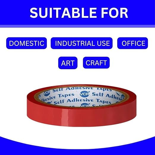 Redking Colour Tape Red Colour 2 Inch 48mm x 36mtr (Pack Of 6)