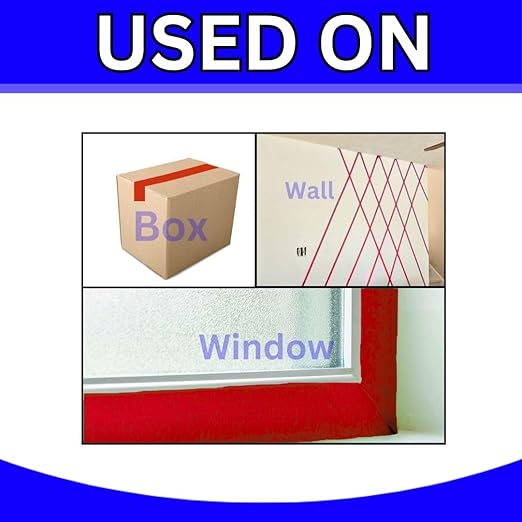 Redking Colour Tape Red Colour 2 Inch 48mm x 36mtr (Pack Of 6)
