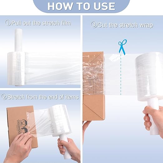 4 Inch Lapeto, Stretch Film Roll 100mm (Plastic Packing Roll)
