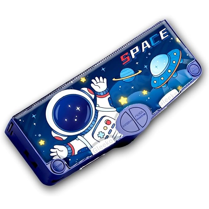 LH-229 Magnet Pencil Box 4 Button with Scissors & Cellotape 