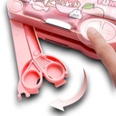 LH-229 Magnet Pencil Box 4 Button with Scissors & Cellotape 