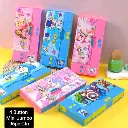 JCC-2070 Jumbo Unicorn Multifunctional Magnetic Pencil Box 4 Button 
