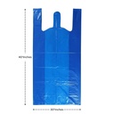  Blue Colour Jumbo Plastic Carry Bag, 27x30 Inch (Handle Bag)