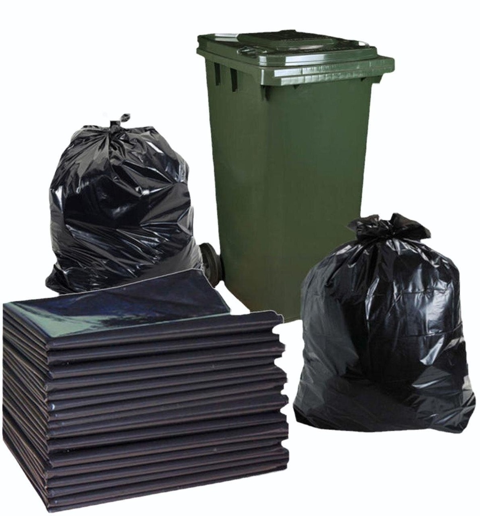 Black Colour Plastic Garbage Bag 30x50 Inch (Dustbin Waste Bag)